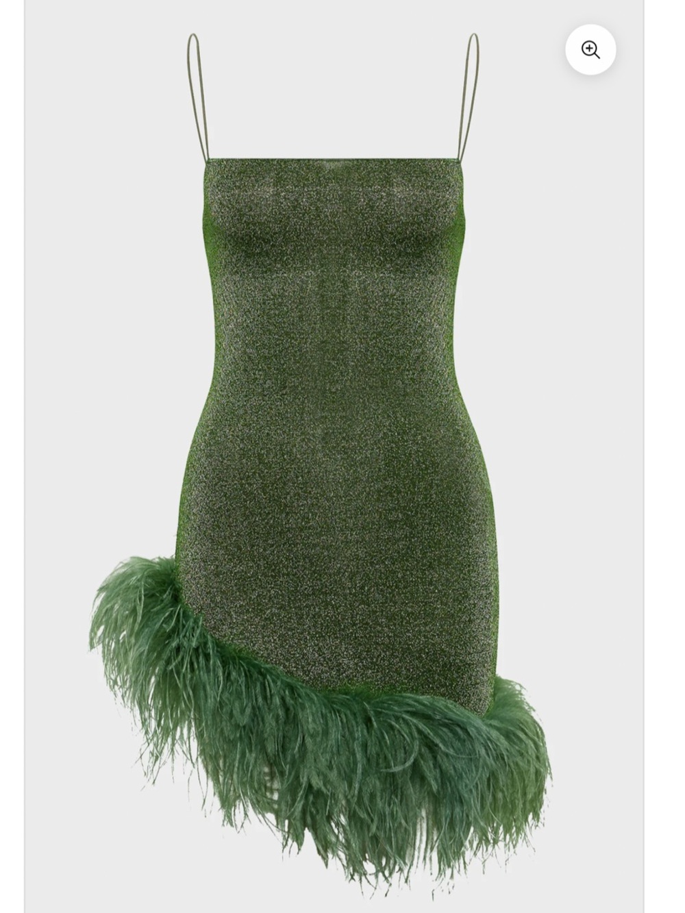 Oseree plumage feather statement dress - worn once